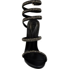 Duygushoesbag Kadın Bileği Saran Model Ince Topuklu Ayakkabı