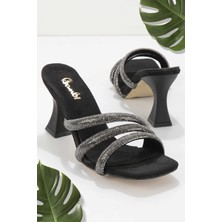 Bambi Siyah Süet  Kadın Terlik K04842100002