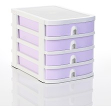 Ops Co 7400 Çok Amaçlı Çekmeceli Organizer Pastel Mor