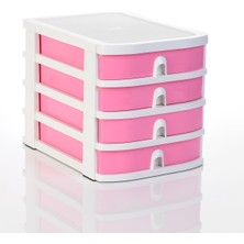 Ops Co 7400 Çok Amaçlı Çekmeceli Organizer Pastel Pembe