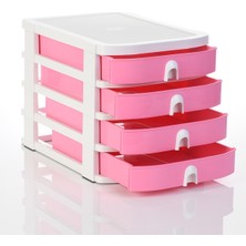 Ops Co 7400 Çok Amaçlı Çekmeceli Organizer Pastel Pembe