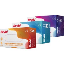 Beybi Tedmar Beybi Lateks Pudrasız Eldiven - Sprey Şişesi Hediyeli