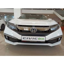 Çmk Honda Civic Fc5 2019-2021 Ön Sis Kaşı Kaplaması Nikelaj (Makyajlı Kasa)