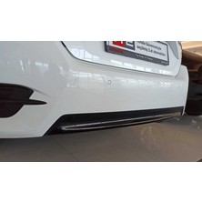 Çmk Honda Civic Fc5 2016-2020 Arka Tampon Alt Cıta Pıano Black