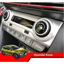 Çmk Hyundai Kona Klima Düğme Kaplama Silver