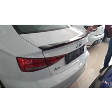 Çmk Audi A3 Sedan 2013-2019 Led Spoiler Piano Black