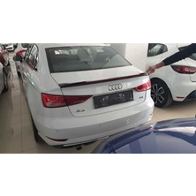 Çmk Audi A3 Sedan 2013-2019 Led Spoiler Piano Black