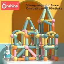 Onshine 43 Adet Büyük Boy Manyetik Çubuk Yapı Taşları