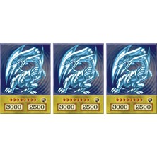 Shaco Design Yugioh Blue Eyes White Dragon Anime Kart 3 Adet