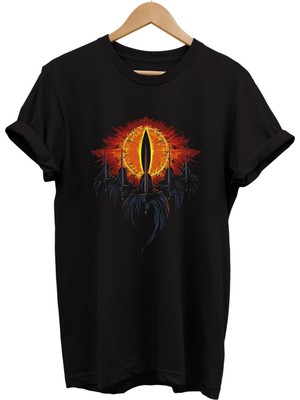 Remonz Lotr Yüzüklerin Efendisi Yüzük Tayfları Baskılı %100 Pamuk Oversize T-Shirt