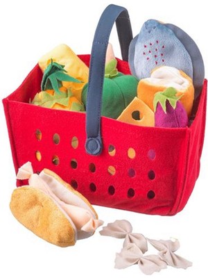 IKEA 12 Parça Yumuşak-Peluş Çocuk Oyuncak Çok Renkli Mutfak Oyuncak Sebze-Meyve