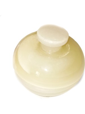 Pologift Doğal Taş Dekoratif Onyx Doğal Şekerlik Obje 2,5inç