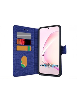 Bonjux Huawei P Smart 2021 Kılıf Kumaş Cüzdan Kılıf Kapaklı
