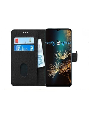 Bonjux Huawei P Smart 2019 Kılıf Kumaş Cüzdan Kılıf Kapaklı
