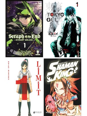 Manga Başlangıç Seti 4 Kitap Set Seraph Of The End - Tokyo Gul - Limit - Shaman King 1. Ciltler
