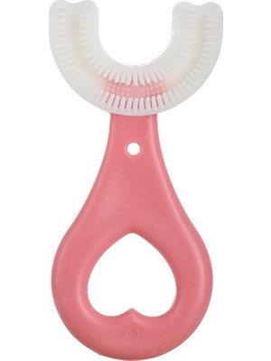 Mas Lord U Şekli Bebek Diş Fırçası  Pembe Renk (2-6 Yaş)