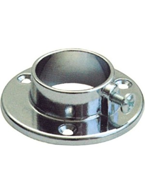Ayder Yuvarlak Metal Askı Flanşı Vidalı Krom Q25