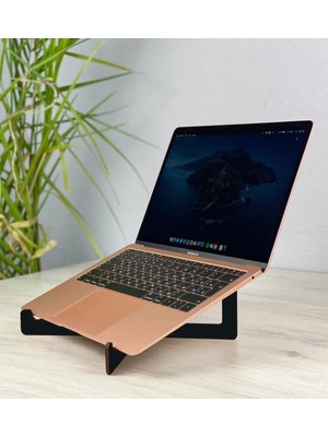 Bk Gift Taşınabilir Siyah Ahşap Notebook Laptop Standı