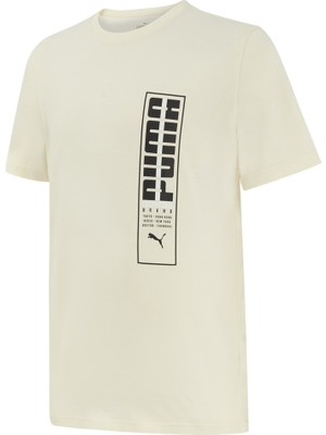Puma Blank Base Men’s Tee Erkek Krem Günlük T-Shirt - 673924-01