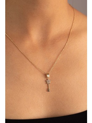 Yavuz Kuyumculuk Altın Yııldız Anahtar Kolye