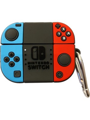Bipower Bipower AirPodsss 3 Kılıf Nintendo Mavi