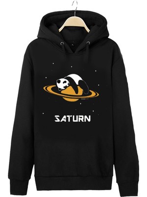 Saturn Kapüşonlu  Hoodie Desıgn Sweatshirt