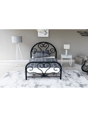 Metalia Gm 118 Baby Tek Kişilik Metal Karyola Siyah 90X190