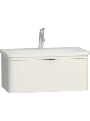 Vitra Nest Trendy Lavabo Dolabı 80 cm Tek Çekmeceli Parlak Beyaz 56438