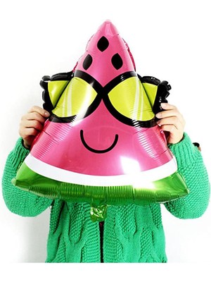 Pekshop Gözlüklü Karpuz Şeklinde Folyo Balon