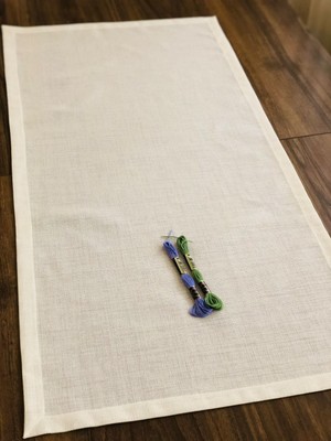 İpekçe Işlemelik Linen Kumaş Runner