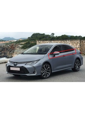 A&G Tuning Toyota Corolla Krom Cam Çıtası (8parça) 2019 ve Üzeri P.çelik