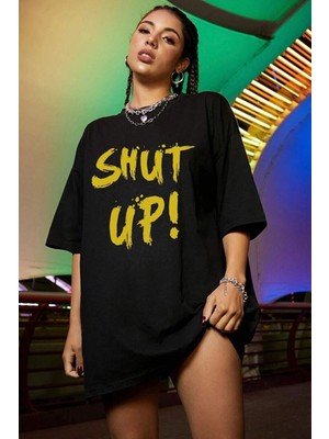 Trendypassion Shut Up Baskılı Tasarım Tshirt