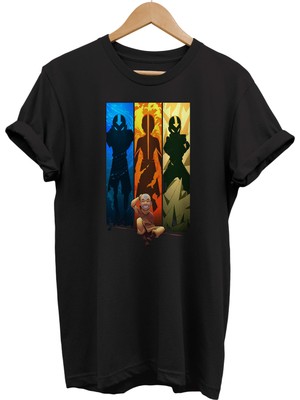 Remonz Avatar Baskılı &100 Pamuk Oversize T-Shirt Büyük Beden Tişört