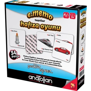e.Memo Hafıza Oyunu / Taşıtlar (54 Parça) Kod 7405