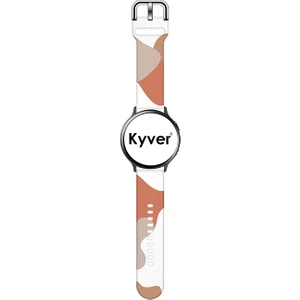 Samsung Galaxy Watch 4 Uyumlu Desenli Silikon Kordon 20MM (Vizon-Çöl Kumu)