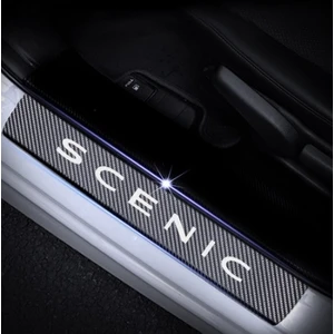 Araba Scenic Karbon Kapı Eşiği Koruma Sticker (4 Adet)