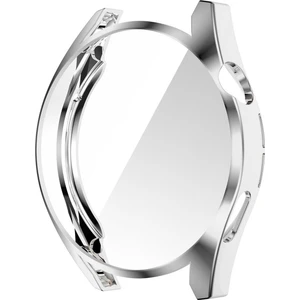 Huawei Watch Gt 3 46 mm Önü Kapalı Silikon Kılıf - Gümüş