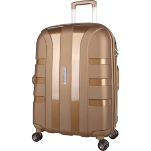 Iv Sert Silikon Kırılmaz Büyük Boy Valiz Gold