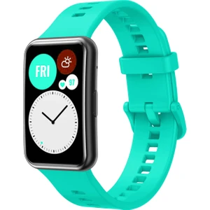 Huawei Watch Fit Uyumlu A+ Yüksek Kalite Yumuşak Pürüzsüz Silikon Kordon Kayış