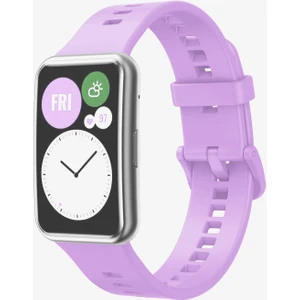 Huawei Watch Fit Uyumlu A+ Yüksek Kalite Yumuşak Pürüzsüz Silikon Kordon Kayış