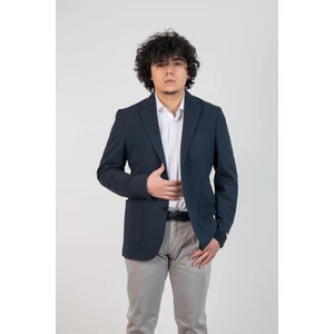 Slimfit Torba Cep Dokulu Astarsız Erkek Tek Ceket