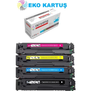 Eko Kartuş Hp Color Laserjet Pro M479FDN CF415X (W2030A)CRG055H Set (Chipsiz) Muadil Toner