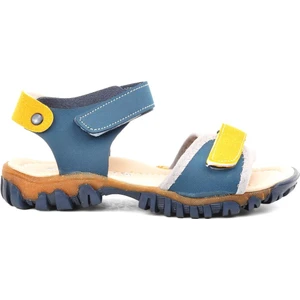 22Y06 Lacivert-Hardal Cırt Cırtlı Erkek Çocuk Sandalet