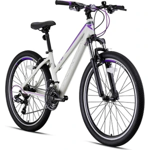 Kron Xc 100 - 26" Mtb Lady - 17' - 21 Vites - V.b. - Mat Bej Gri-Füme/mor