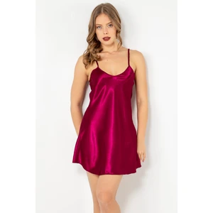 Doremi Ince Askılı Saten Gecelik