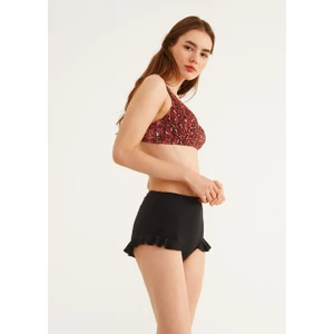 Yüksek Bel Fırfırlı Bikini Alt