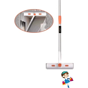 Ayla Stand Mikrofiber Bükülür Cam Silme Aparatı, Camsil Çekçek Mop