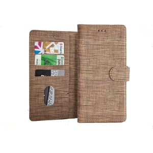 Oppo A15S Kılıf Kumaş Cüzdan Kılıf Kapaklı