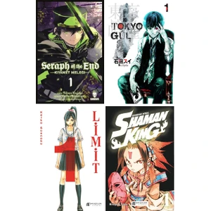 Manga Başlangıç Seti 4 Kitap Set Seraph Of The End - Tokyo Gul - Limit - Shaman King 1. Ciltler