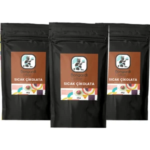 Bongardi Coffee 3X400 gr Sıcak Çikolata Kakao Tozu Cezvede Ev Yapımı Sıcak Çikolata Makinesi Uyumlu